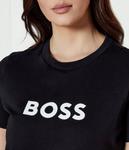 Футболка женская Boss Orange базовая с логотипом, черный - фото 4