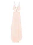 Платье макси с декорированным вырезом NISSA, розовый - фото