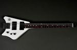Электрогитара BootLegger Guitar Spade White Headless Stiletto Case & Flask - фото 2