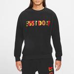 Толстовка Nike Round Neck Multi-Color Embroidered logo Pullover Black, черный - фото 3