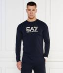 Лонгслив мужской Ea7 хлопковый, синий - фото 3