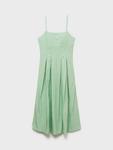 Мятное плиссированное платье миди Mango, Green - фото 3