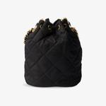 Сумка Prada из нейлона с цепочкой, черный - фото 4