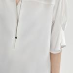 ELLE Рубашка Women's White Lapel Moderate - фото 7