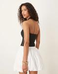 Бандажный топ-халтер ASOS DESIGN черного цвета - фото 4