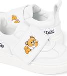 Кожаные кроссовки Teddy Bear Moschino Kids, белый - фото 5