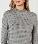 Водолазка женская Pinko декорированная, серый - фото 4