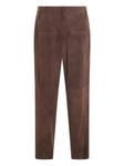 Замшевые брюки Brunello Cucinelli, коричневый - фото 2
