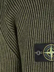 Ребристый свитер с высоким воротом Stone Island, зеленый - фото 2