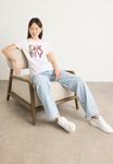 Футболка DKNY PRINTED STACK LOGO, White - фото 2