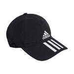 Бейсболка adidas AeroReady 3 Stripes, черный - фото 2