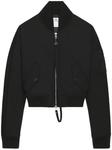 Courrèges укороченный бомбер, черный - фото