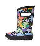 Ботинки Bogs Kids Rainboot Overlap Flowers, черный мульти - фото 4