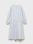 Детское платье-рубашка Marta Stripe из хлопка Mango, Lt-Pastel Blue - фото 2