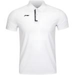 Поло для бадминтона унисекс LINING, белый - фото