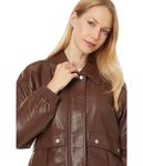 Бомбер Levi's Faux Leather Bomber, Chocolate Brown - фото 3