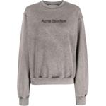 Свитшот с размытым логотипом Acne Studios, серый - фото 3