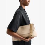 Свободная джинсовая рубашка с логотипом Prada, черный - фото 4