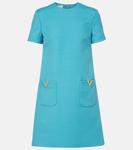 Мини-платье Crepe Couture Valentino, Celestial Blue - фото