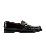 Лоферы Gucci GG Buckle Loafer, черный - фото