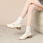 Лоферы женские Zhr, бежевый - фото 7