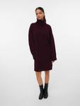 Вязаное платье VERO MODA VMAQUARIUS, Wine Red - фото 3