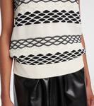 Хлопковый жилет Loewe, Black/White - фото 5