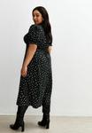 Платье New Look Curves CURVES FLORAL SHORT SLEEVE MIDI , Black Pattern/Black - фото 2