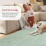 nuLOOM ковер 77 x 183 см Rigo из джута ручной работы, Green, сплошной дизайн в стиле Farmhouse, натуральное волокно, для спальни, гостиной, столовой, прихожей, офиса, кухни, входной зоны - фото 7