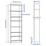 Книжный шкаф BILLY IKEA, 80x28x237 см, белый - фото 6