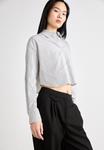 Блуза на пуговицах CROPPED STRIPE Dkny, белый - фото 4