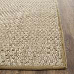 Ковер-дорожка SAFAVIEH, 77 x 366 см, Natural Fiber Collection - Natural & Olive Green, сизаль, узор "корзинное плетение" с каймой (NF114G) - фото 4
