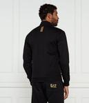 Толстовка Ea7 Regular Fit на молнии, черный / золотой - фото 3