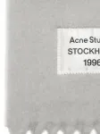 Шарф с бахромой Acne Studios, серый - фото 3