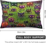 MaSiledy Наволочка Halloween Spider Cat с потайной молнией, двусторонний принт Pattern-2 - фото 2