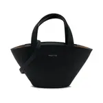 Кожаная большая сумка Patrizia Pepe, черный - фото