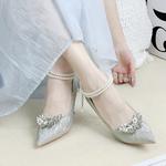 Ainer-cat Ainer cat Slim Heel High Heels 8cm Women's Silver - фото 9