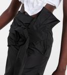 Юбка-карандаш с цветочной аппликацией Simone Rocha, черный - фото 4