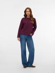 Свитер VERO MODA VMSILJE, Wine Red - фото 5