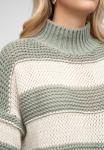 Джемпер PULLOVER MIT HIGH-NECK UND STREIFEN-MUSTER Cloud 5ive, зеленый - фото 3