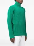 Свитер в рубчик с высоким воротником Bonsai, зеленый - фото 3