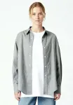 Простая плотная рабочая рубашка Mira Paris, Washed Grey - фото
