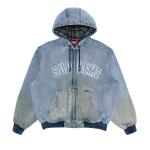 Куртка Supreme Reflective Arc Hooded Work Jacket, Denim - фото