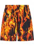 Шорты-бермуды VETEMENTS Fire, черный - фото