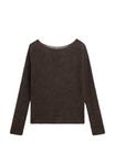 Джемпер Massimo Dutti Jumper, Dark Brown - фото 6