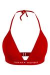 Бюстгальтер-треугольник Tommy Hilfiger с завязками на шее, красный - фото