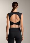 Топ OYSHO OPEN BACK TWIST COMFORTLUX, Black - фото 3