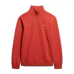 Толстовка Superdry Essential Logo Henley, оранжевый - фото