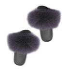 Furries Slides In Charcoal Maniere, Charcoal - фото