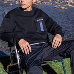 Толстовка унисекс черная Anta, черный - фото 4